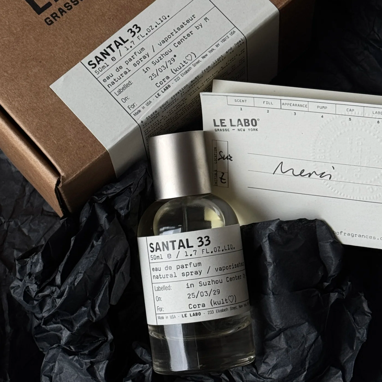 LE LABO SANTAL 33 EAU DE PARFUM SPRAY For Unisex 100ML